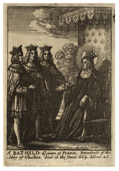 Sainte Bathilde - Wenceslaus Hollar